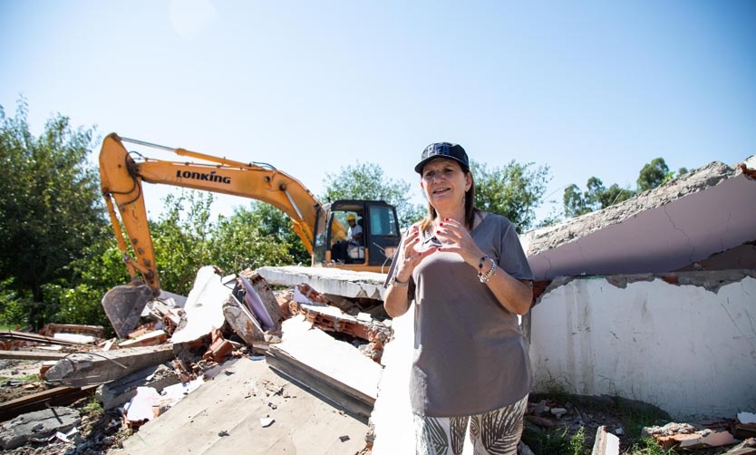 Bullrich encabezó la destrucción de un búnker de drogas en Moreno