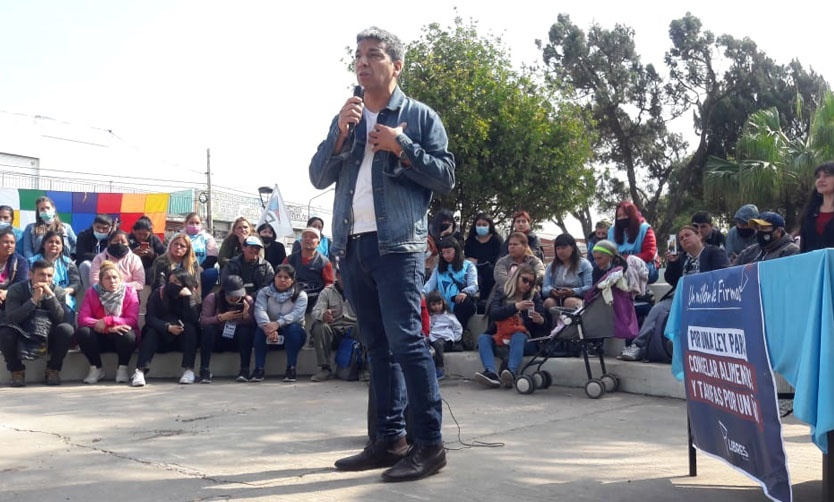 El candidato a Presidente de Libres del Sur pasó por Pilar