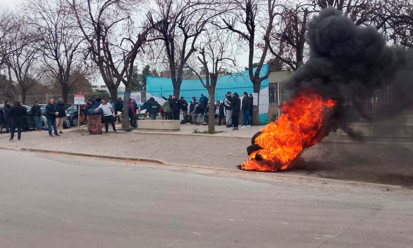 Trabajadores se manifestaron en empresa del Parque Industrial