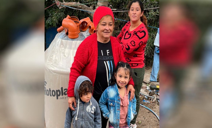 Más de 250 familias recibieron tanques de agua y biodigestores en Pilar