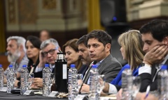 Kicillof reunió a la comisión del Canal Magdalena con el foco puesto en el traspaso de obra