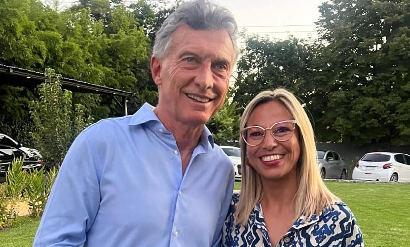 Adriana Cáceres se reunió con Mauricio Macri en la presentación del "Nuevo PRO"