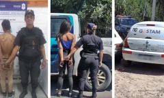 Detienen a dos delincuentes acusados de circular e intentar fugarse en un auto robado