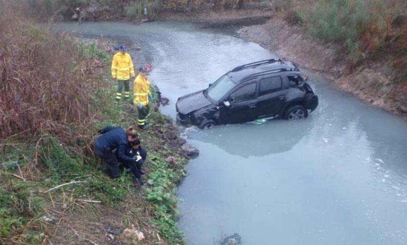 Intensa búsqueda de un pilarense que se accidentó en la Ruta 8, en Colón