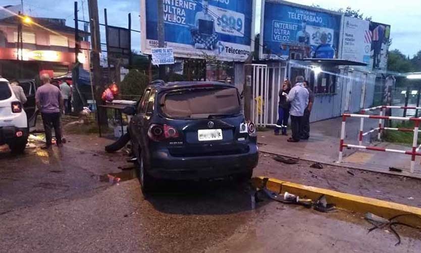 Tres heridos al cruzar un auto las barreras bajas del ferrocarril Belgrano Norte