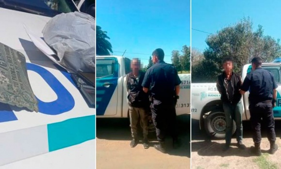 Detuvieron a dos ladrones cuando robaban placas del cementerio de Derqui