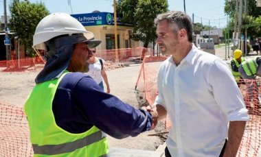 Achával recorrió las obras del Paseo Alfaro