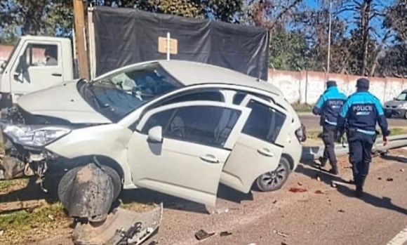 Persecución y tiroteo en Panamericana terminó con dos detenidos tras una salidera bancaria