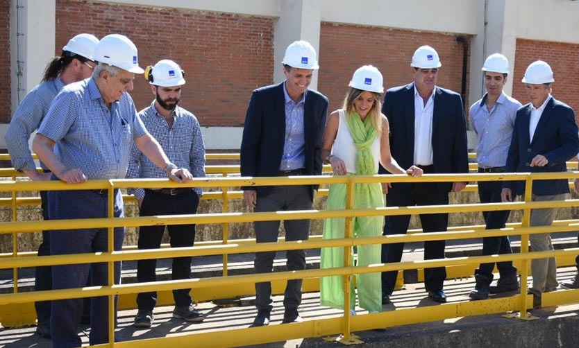 Galmarini y Katopodis recorrieron la Planta potabilizadora Gral. San Martín de AySA