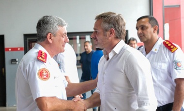 Achával agradeció a los Bomberos Voluntarios por su labor