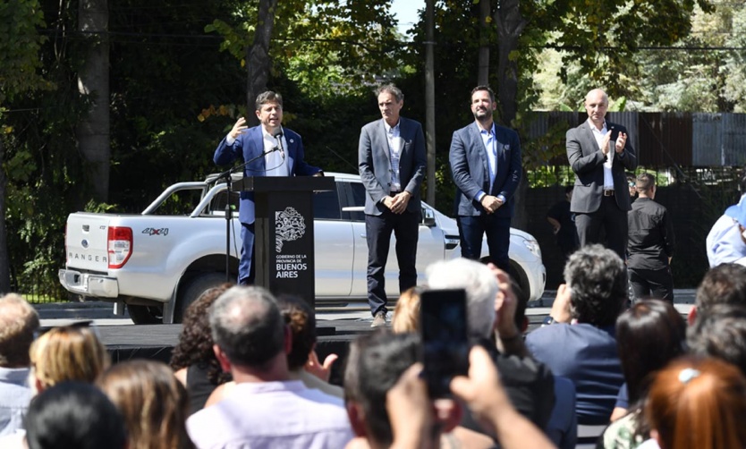 Kicillof inauguró obras de ensanche y repavimentación en la Ruta Provincial N°26