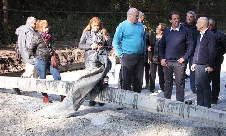 Recorrida de Ducoté y Sujarchuk por las obras de la calle Patricias Argentinas