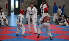 Exitoso encuentro de taekwondo entre jóvenes de Pilar y Lanús