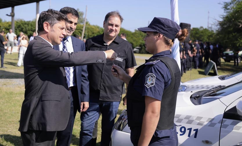 Kicillof puso en funcionamiento nuevos patrulleros en San Isidro