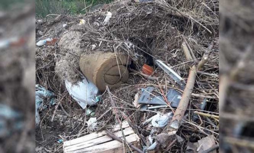 Basura en el predio de la ex Anilinas