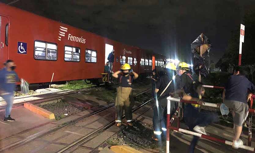 Un joven fue embestido por una formación del tren Belgrano Norte