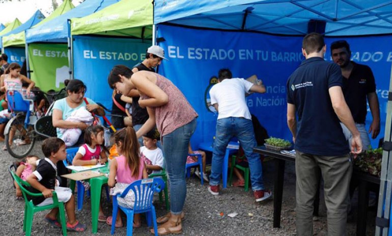 El programa nacional "El Estado en tu Barrio" estará cuatro días en Del Viso