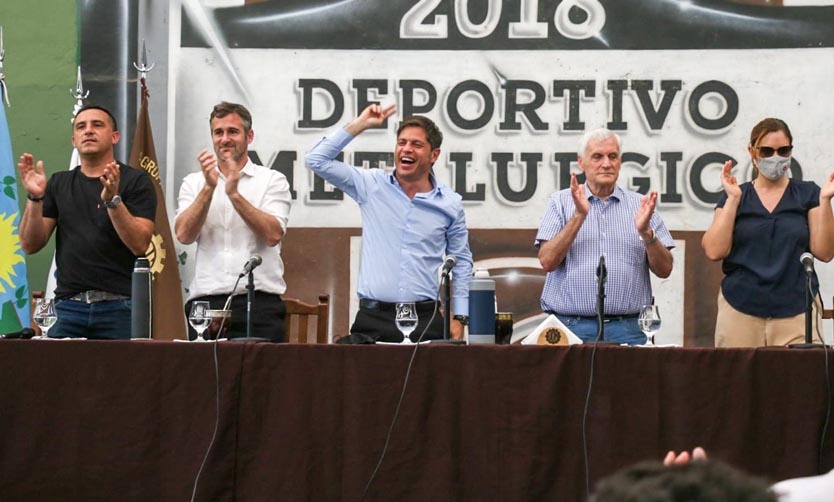 Kicillof en Pilar: "Cuando la oposición gobierna, viene por los derechos de los trabajadores"